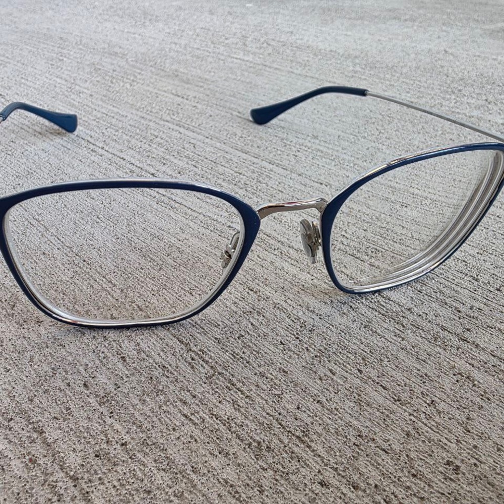 NEW Ray-Ban RX6466 3101 Blue Silver Eyeglasses Frame 49□19 140 w/ Case - Picture 4 of 9